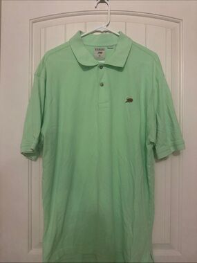 Perlis Men’s Light Green Polo with Embroidered Logo